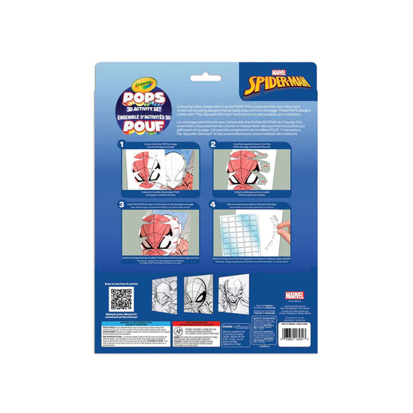 Crayola - Crayola POPS Ensemble d'art 3D pour enfants Spiderman