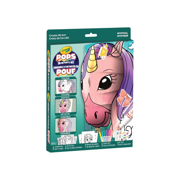 Crayola - POPS 3D Ensemble d'art pour enfants Mystique