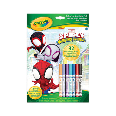 Crayola - Livre de coloriage et d'activités Crayola, Spidey et ses amis