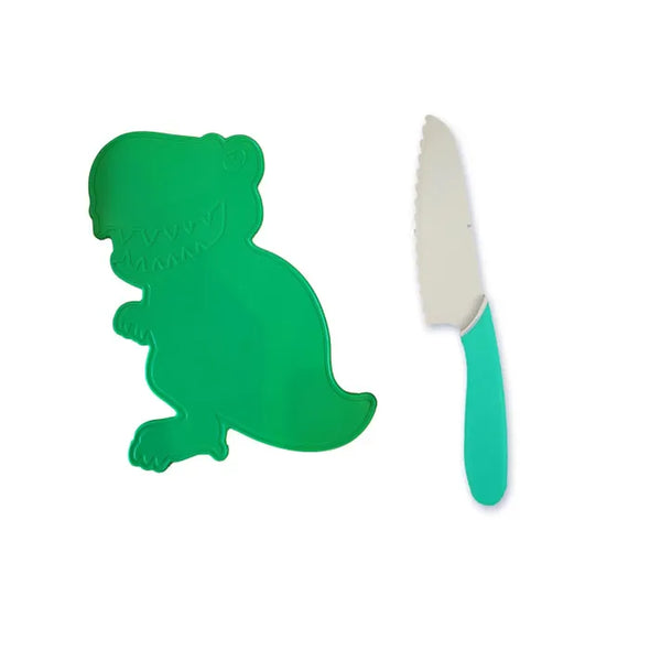 Planche et couteau Licornes & Dinos