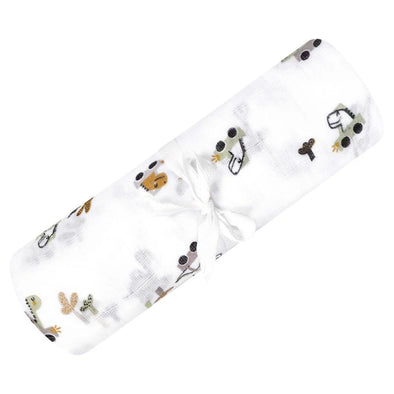 Perlimpinpin Couverture mousseline de coton - Dinosaures