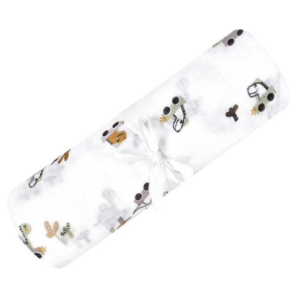 Perlimpinpin Couverture mousseline de coton - Dinosaures