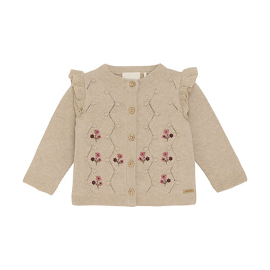 Minymo - Cardigan tricot beige