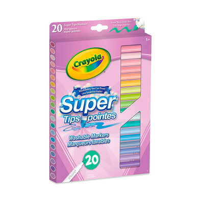 Crayola - 20 Crayons super pointes pastel