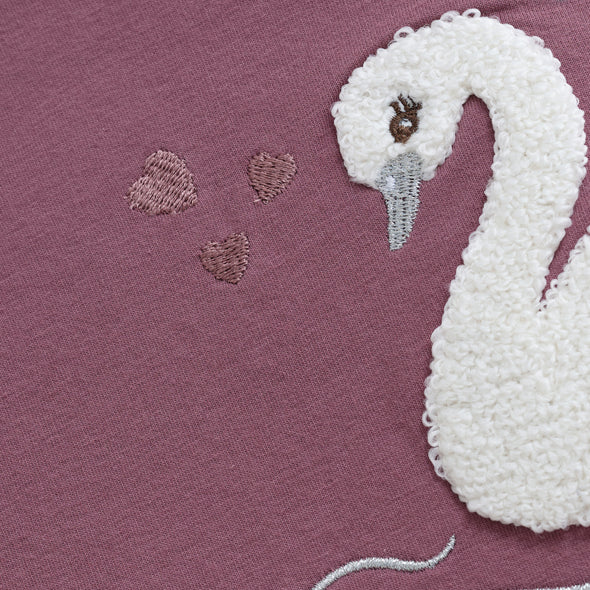 Minymo - Chandail rose cygne