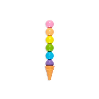 Ooly - Crayons effaçables empilables parfumés à la vanille Rainbow