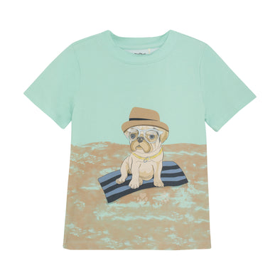 Minymo - T-Shirt menthe chien