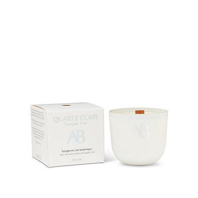Mini bougie en cristal de quartz transparent 2oz