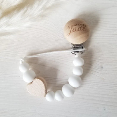 Création Jade - Attache-suce Bois - Amour maternel