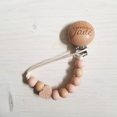 Création Jade - Attache-suce Bois - Amour éternel