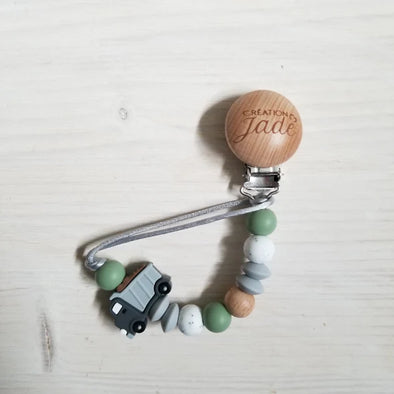 Création Jade - Attache-suce Bois - Camion