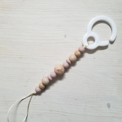 Création Jade - Accrocheur - Feuille d'eucalyptus rose antique