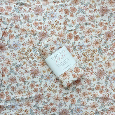 Création Jade - Mousseline bambou & coton - Fleurs May