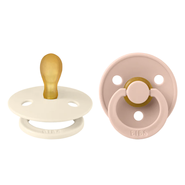 Bibs - Suce Latex 2 PK Symétrique Ivoire / Blush