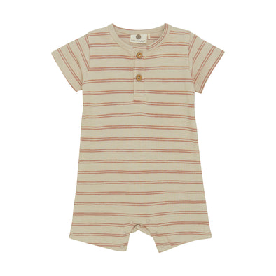 En Fant - Barboteuse rayé Beige
