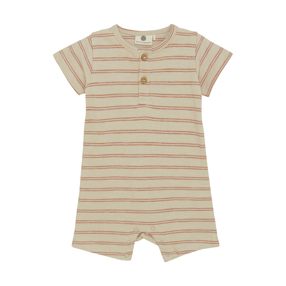 En Fant - Barboteuse rayé Beige
