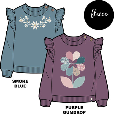MID - Chandail mauve fleur