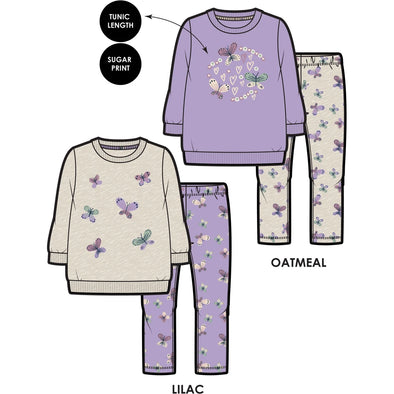 MID - Ensemble 2mcx papillon mauve