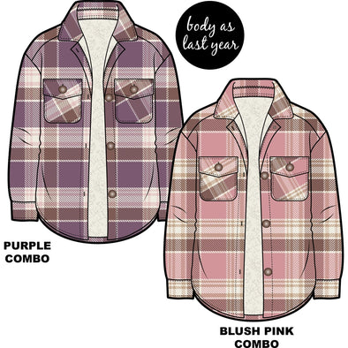 MID - Veste carr rose