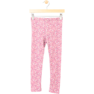 MID - Legging rose fleurs