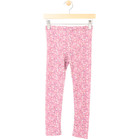 MID - Legging rose fleurs