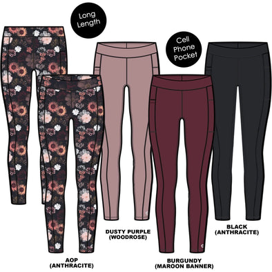 MID - Legging athlétisme fleur