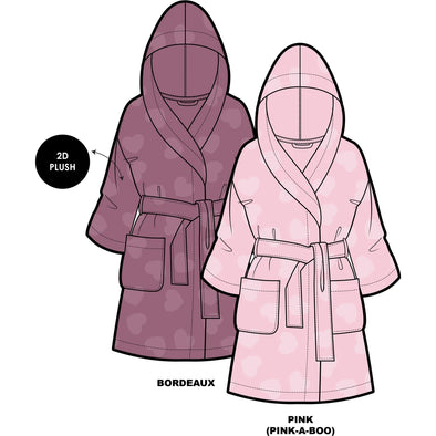 MID - Robe de chambre rose pale