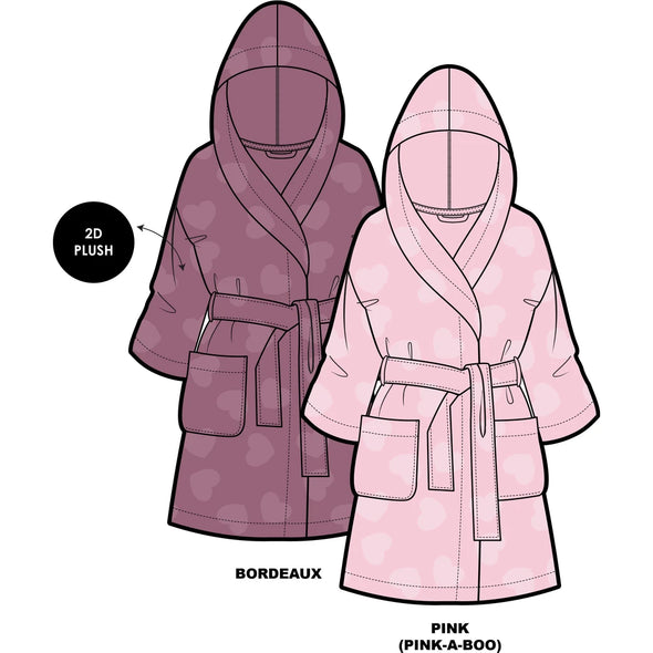 MID - Robe de chambre rose pale