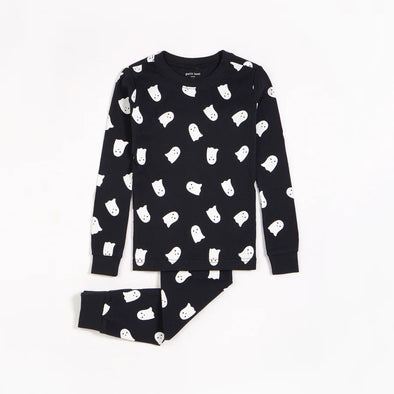 Petit Lem - Pyjamas 2 pc noir fantômes phosphorescent