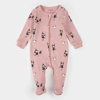 Petit Lem - Pyjamas rose sorcière phosphorescent