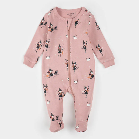 Petit Lem - Pyjamas rose sorcière phosphorescent