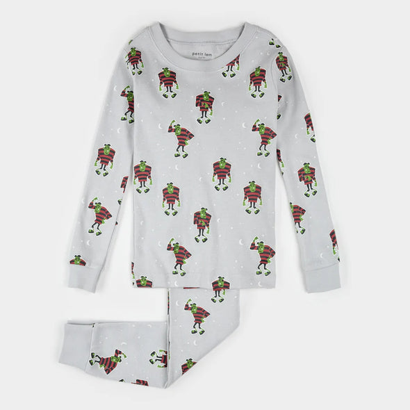 Petit Lem - Pyjamas 2 pc gris monstre de Frankenstein