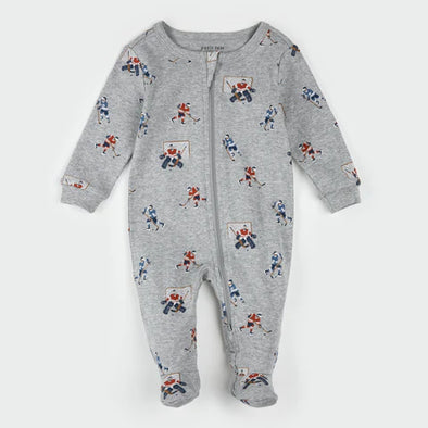 Petit Lem - Pyjamas gris joueurs de hockey