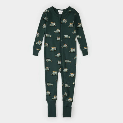 Petit Lem - Pyjamas convertible vert VUS safari