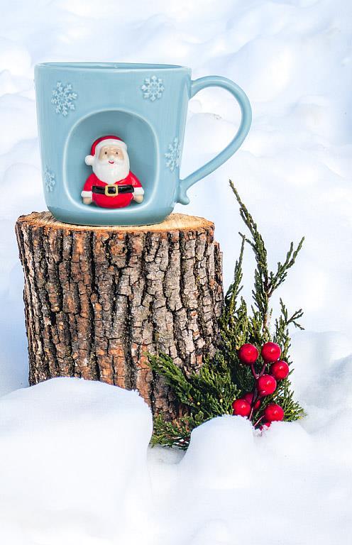 Tasse flocon de neige avec Père Noël