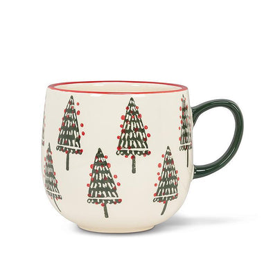 Tasse ronde en forme de sapin de Noël