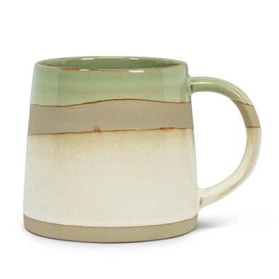 TASSE vert/blanc