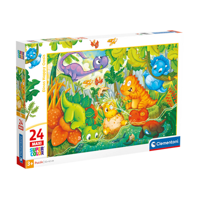 Clementoni -  CASSE-TÊTES DINOS HEUREUX À L'OASIS