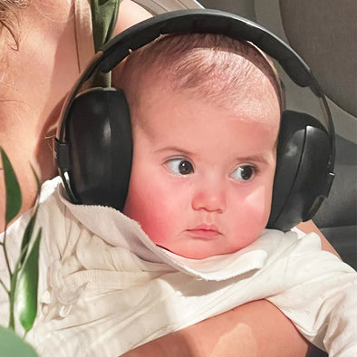 Banz - Cache-oreilles de protection auditive noir pour enfants (0-2 ans)