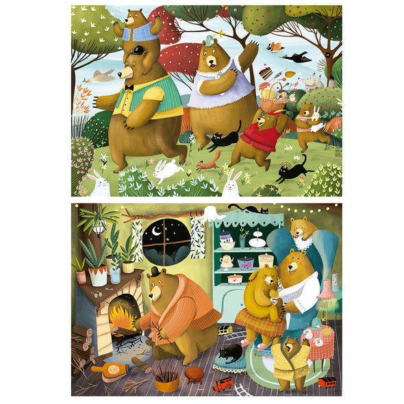 Educa - Casse-têtes 2x20 pièces - Contes de la forêt