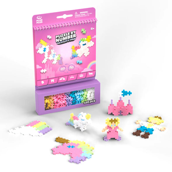 Plus Plus - PUZZLE BY NUMBER - CARNET D'ACTIVITÉS - CONTE DE FÉE - 125pcs