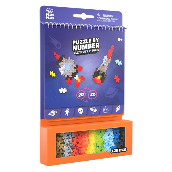 Plus Plus - PUZZLE BY NUMBER - CARNET D'ACTIVITÉS - ESPACE -