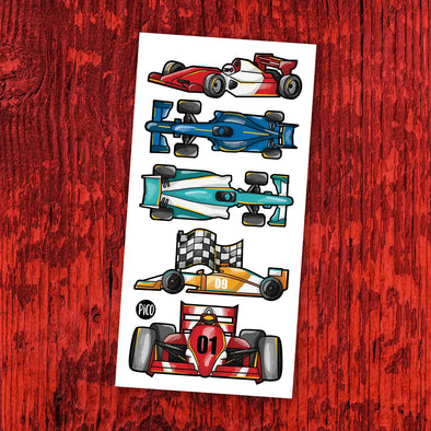 Pico tatouages - La course automobile