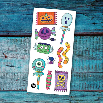 Pico tatouages - Les bonbons d'Halloween
