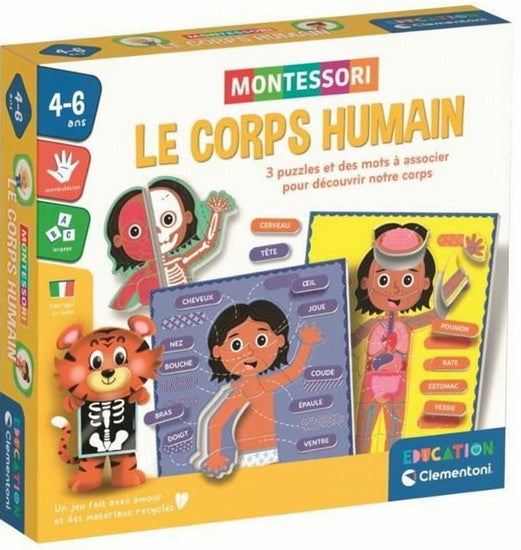 Clementoni - Montessori Le corps humain