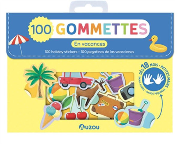 Auzou  - 100 gommettes - En vacances
