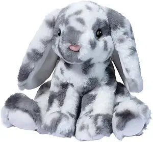 Douglas - Peluche lapin gris tacheté Bouncie