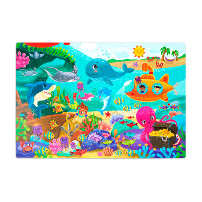 B.Toys - Casse-tête de plancher géant 48 pièces - Sous la mer