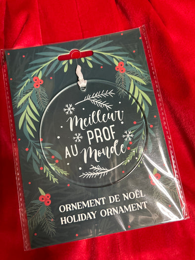 Ornement meilleur prof au monde