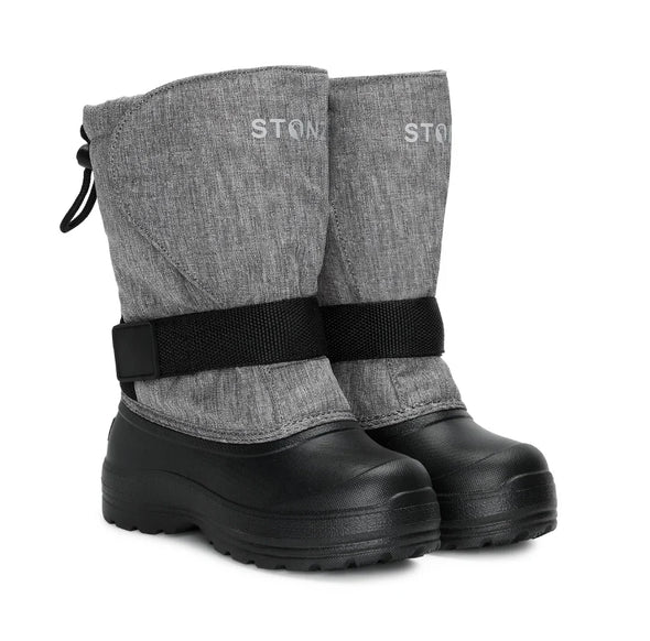 Stonz - botte d'hiver Trek pour enfants Gris Chiné